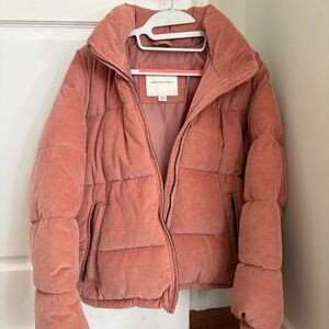 American Eagle Corduroy Puffer Jacket